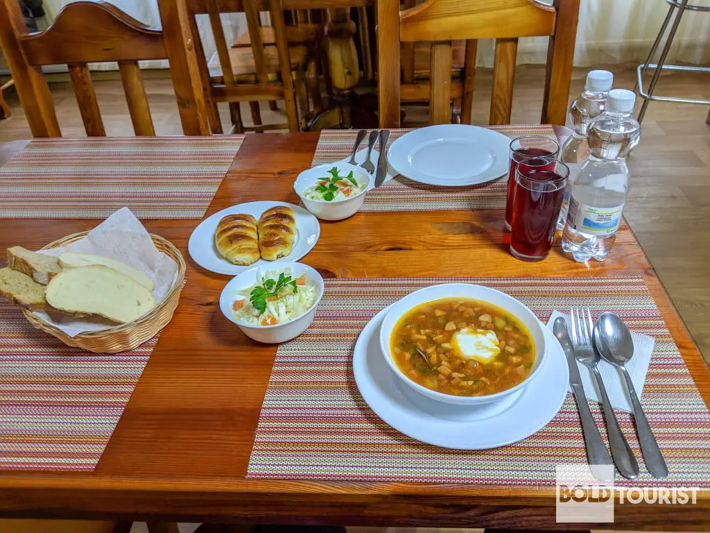 Desiatka Chernobyl hotel lunch