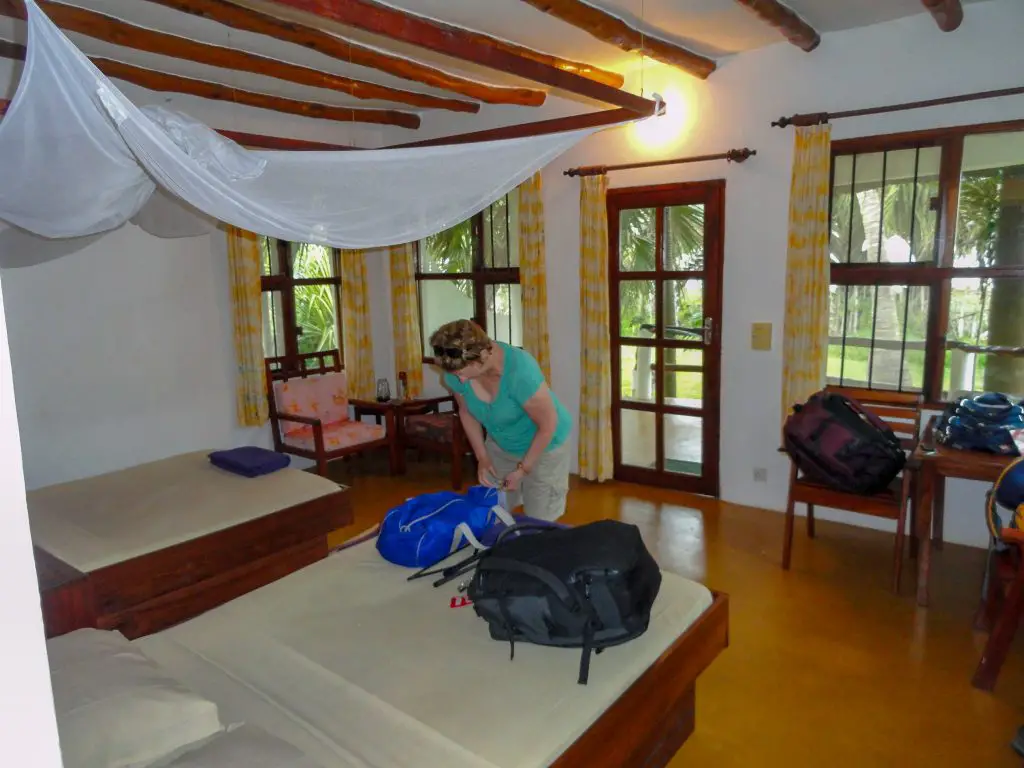African overland tour lodging