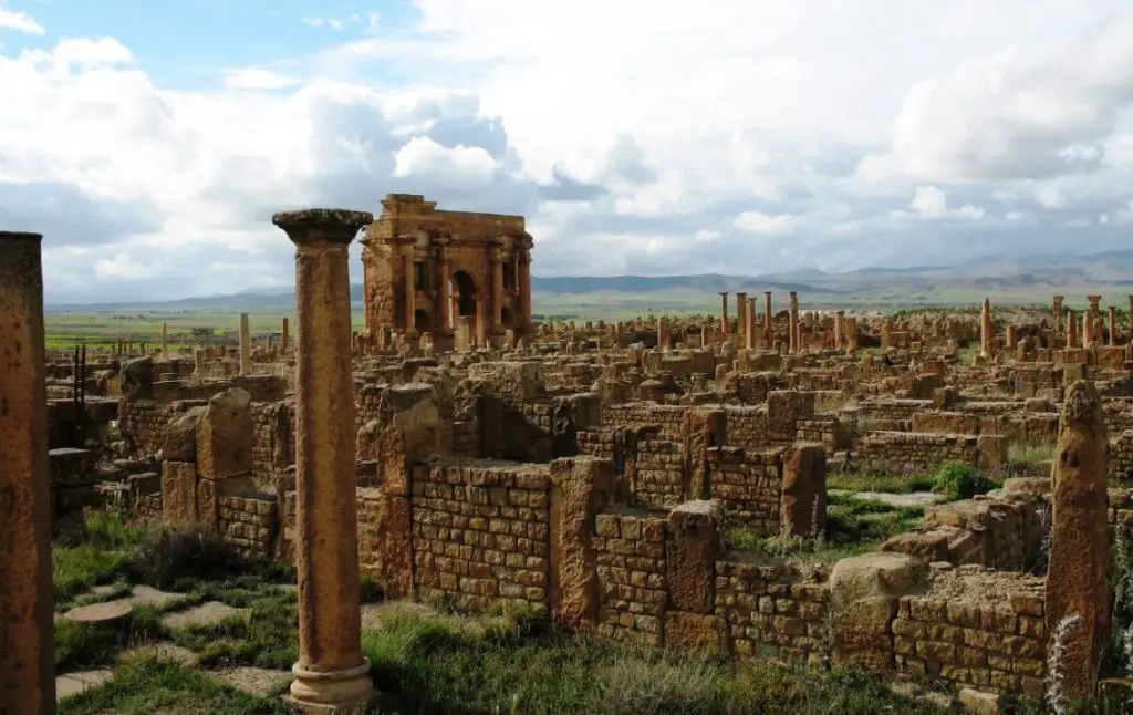 Roman Ruins in Algeria: Timgad Ruins