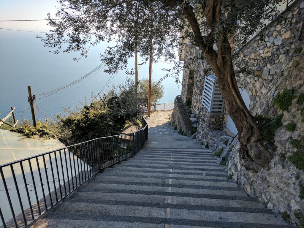 Path of the Gods Stairs to Positano