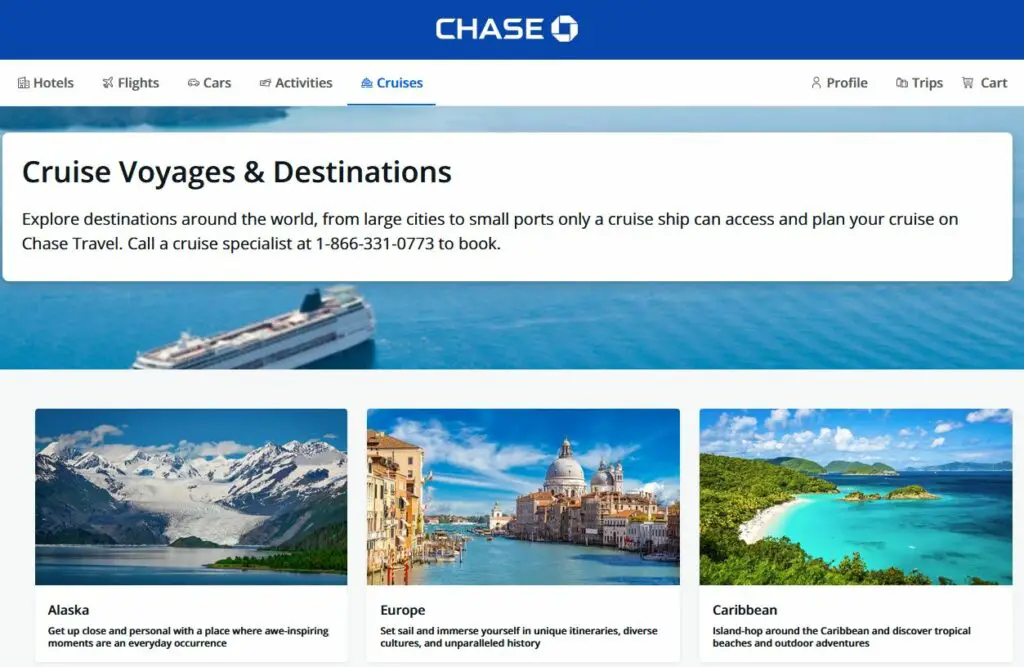 Chase Cruise Portal